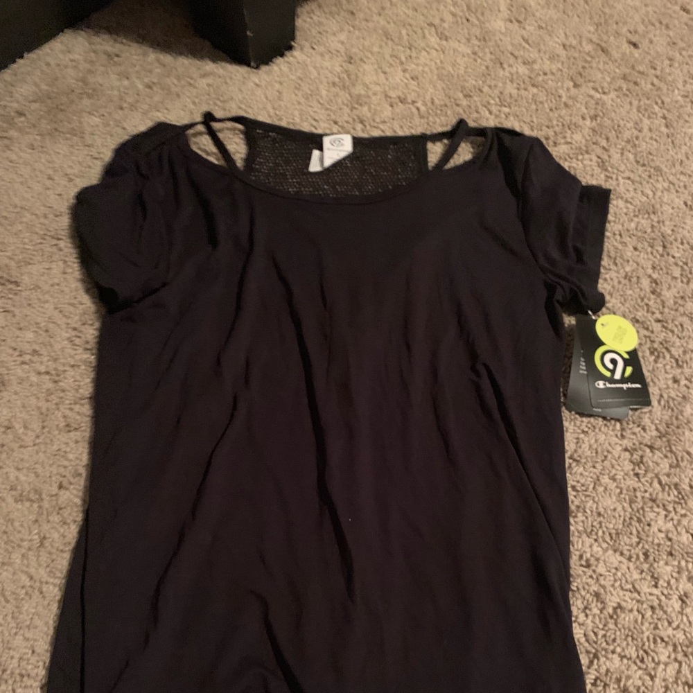 Brand new w/tags Black mesh workout top